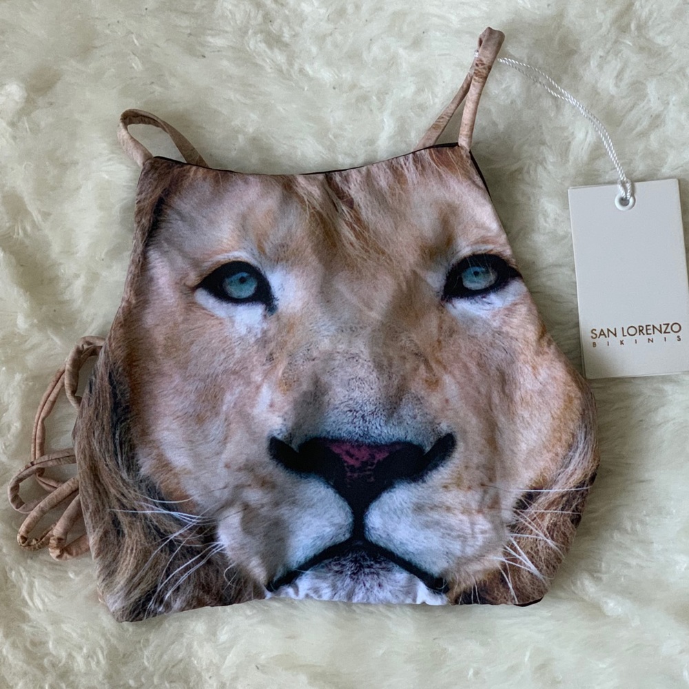 San Lorenzo reversible bikini top NWT